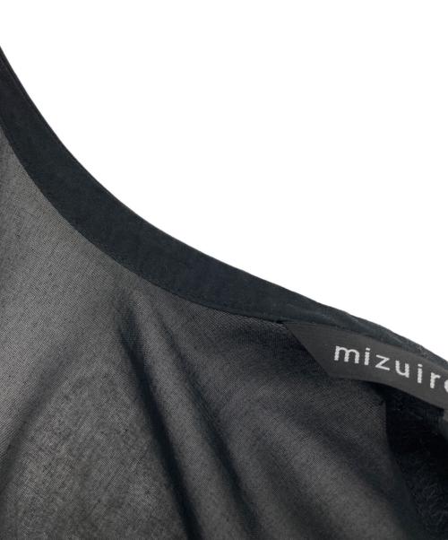 mizuiro-ind（ミズイロインド）mizuiro-ind (ミズイロインド) シアー切替シャツ ブラック サイズ:FREEの古着・服飾アイテム