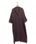 journal standard L'essage（ジャーナルスタンダード レサージュ）の古着「60リネン スタンドカラーワンピース」｜ブラウン