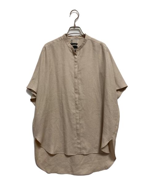 CHAOS（カオス）Chaos (カオス) フレンチスリーブブラウス ベージュ サイズ:FREEの古着・服飾アイテム