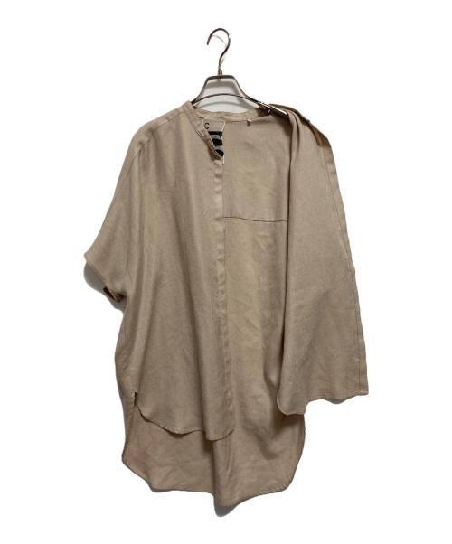 CHAOS（カオス）Chaos (カオス) フレンチスリーブブラウス ベージュ サイズ:FREEの古着・服飾アイテム