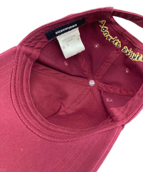 DSQUARED2（ディースクエアード）DSQUARED2 (ディースクエアード) キャップ ボルドーの古着・服飾アイテム