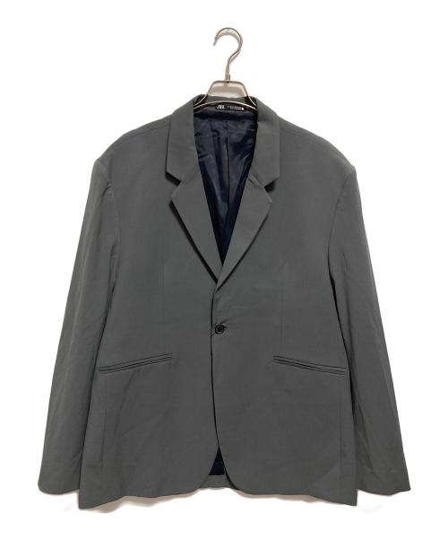 ZARA（ザラ）ZARA (ザラ) テーラードジャケット グレー サイズ:XL 未使用品の古着・服飾アイテム