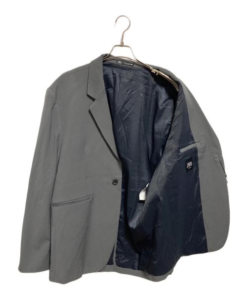 ZARA（ザラ）ZARA (ザラ) テーラードジャケット グレー サイズ:XL 未使用品の古着・服飾アイテム