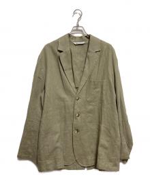 ZARA（ザラ）の古着「3Bテーラードリネンジャケット」｜ベージュ