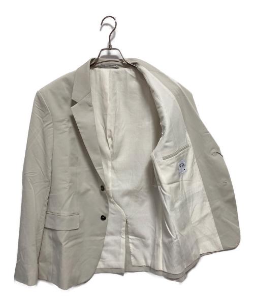 ZARA（ザラ）ZARA (ザラ) 2Bテーラードジャケット ホワイト サイズ:52 未使用品の古着・服飾アイテム