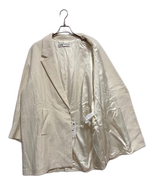 ZARA（ザラ）ZARA (ザラ) テーラードジャケット ホワイト サイズ:XXL 未使用品の古着・服飾アイテム