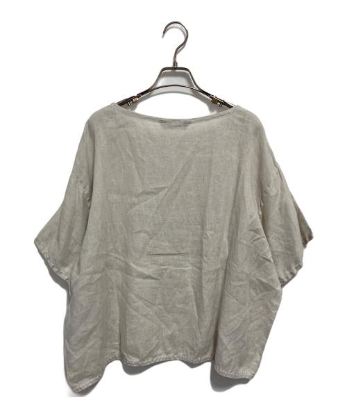 YACCO MARICARD（ヤッコマリカルド）YACCO MARICARD (ヤッコマリカルド) リネンワイドカットソー ベージュ サイズ:Nの古着・服飾アイテム