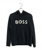 BOSSボス）の古着「プルオーバーパーカー」｜ブラック