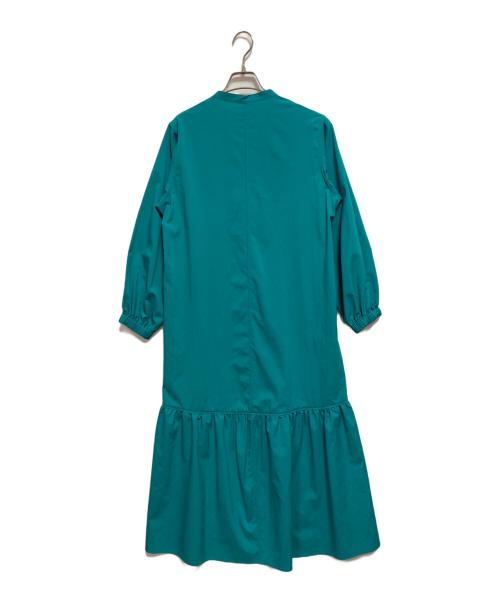 lelill（レリル）lelill (レリル) ヘンリーフレアワンピース ブルー サイズ:38 未使用品の古着・服飾アイテム