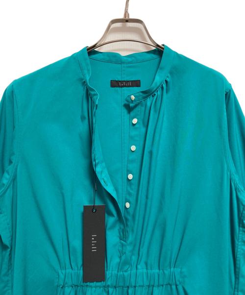 lelill（レリル）lelill (レリル) ヘンリーフレアワンピース ブルー サイズ:38 未使用品の古着・服飾アイテム