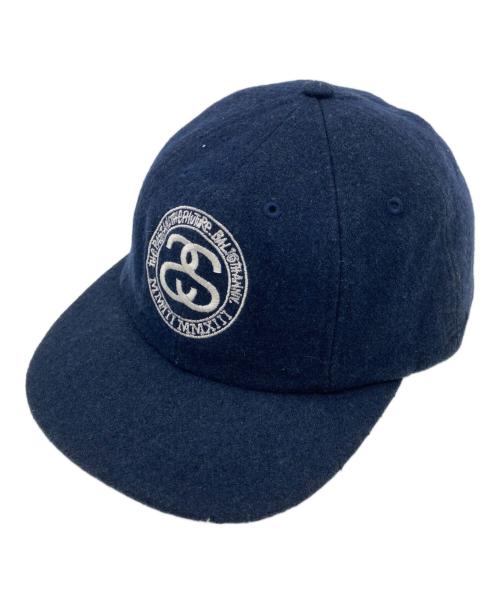 stussy（ステューシー）stussy (ステューシー) Bal (バル) New Era (ニューエラ) SSリンクロゴウールキャップ ネイビーの古着・服飾アイテム