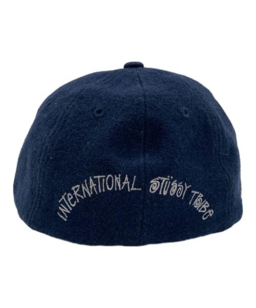 stussy（ステューシー）stussy (ステューシー) Bal (バル) New Era (ニューエラ) SSリンクロゴウールキャップ ネイビーの古着・服飾アイテム
