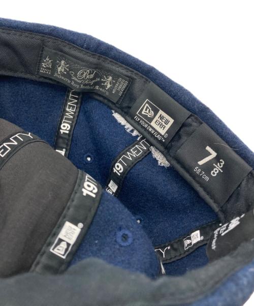 stussy（ステューシー）stussy (ステューシー) Bal (バル) New Era (ニューエラ) SSリンクロゴウールキャップ ネイビーの古着・服飾アイテム
