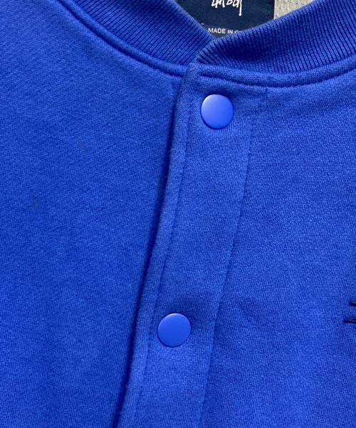 stussy（ステューシー）stussy (ステューシー) 90’ｓダブルフェイススウェットスタジャン ブルー サイズ:Mの古着・服飾アイテム