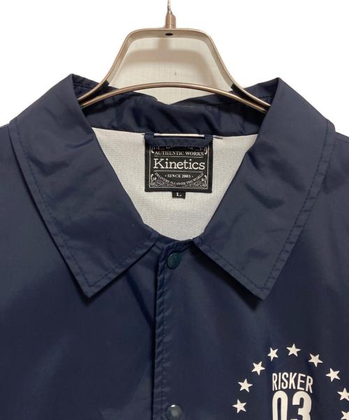 kinetics（キネティックス）kinetics (キネティックス) コーチジャケット ネイビー サイズ:Lの古着・服飾アイテム