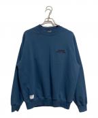 Schottショット）の古着「CREW SWEAT SHAKE HAND DRAGON」｜ネイビー