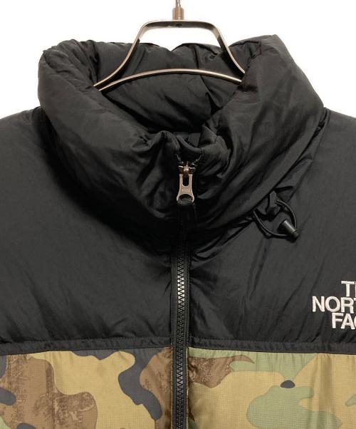 THE NORTH FACE（ザ ノース フェイス）THE NORTH FACE (ザ ノース フェイス) NOVELTY NUPTSE JACKET ブラック×オリーブ サイズ:XXLの古着・服飾アイテム