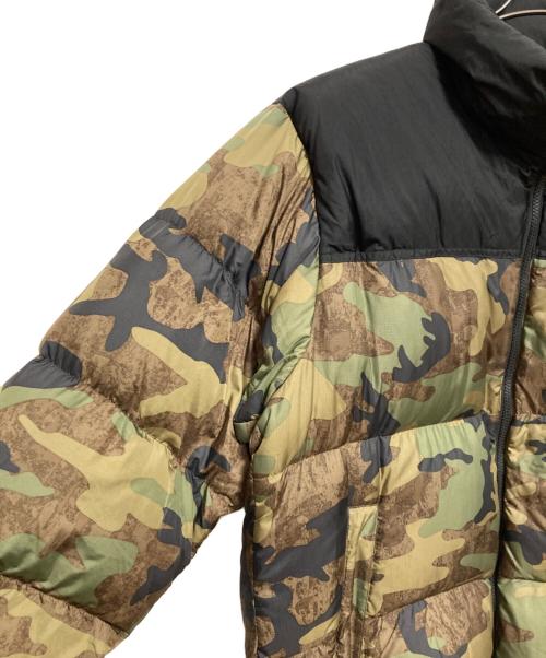 THE NORTH FACE（ザ ノース フェイス）THE NORTH FACE (ザ ノース フェイス) NOVELTY NUPTSE JACKET ブラック×オリーブ サイズ:XXLの古着・服飾アイテム