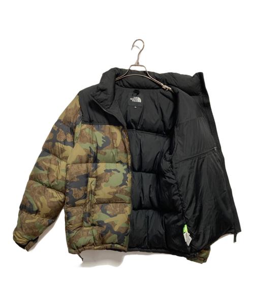 THE NORTH FACE（ザ ノース フェイス）THE NORTH FACE (ザ ノース フェイス) NOVELTY NUPTSE JACKET ブラック×オリーブ サイズ:XXLの古着・服飾アイテム