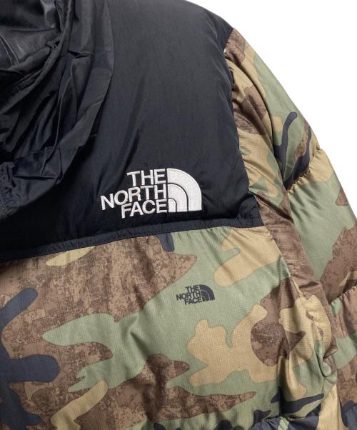 THE NORTH FACE（ザ ノース フェイス）THE NORTH FACE (ザ ノース フェイス) NOVELTY NUPTSE JACKET ブラック×オリーブ サイズ:XXLの古着・服飾アイテム