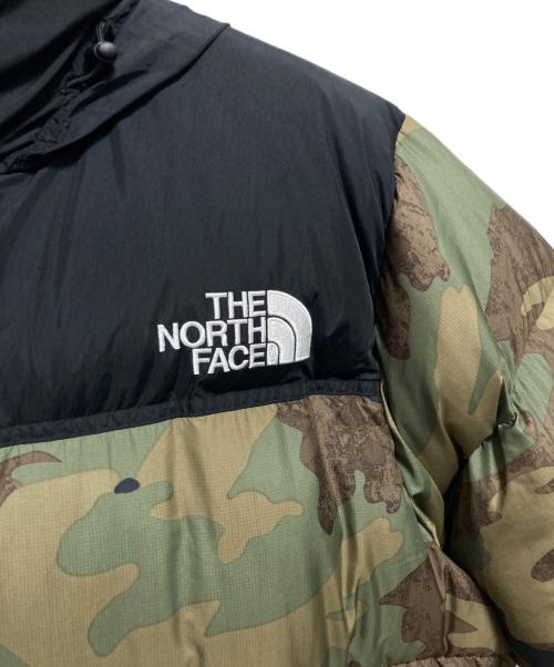 THE NORTH FACE（ザ ノース フェイス）THE NORTH FACE (ザ ノース フェイス) NOVELTY NUPTSE JACKET ブラック×オリーブ サイズ:XXLの古着・服飾アイテム