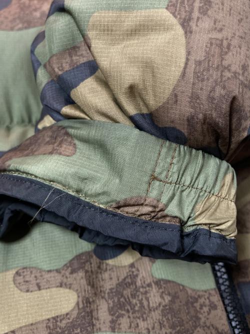 THE NORTH FACE（ザ ノース フェイス）THE NORTH FACE (ザ ノース フェイス) NOVELTY NUPTSE JACKET ブラック×オリーブ サイズ:XXLの古着・服飾アイテム