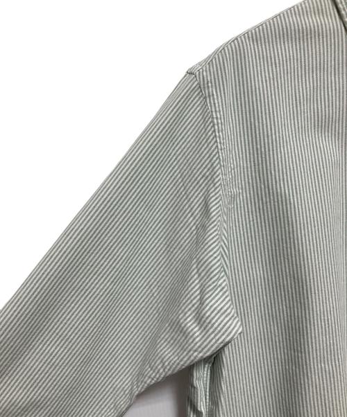 RALPH LAUREN（ラルフローレン）RALPH LAUREN (ラルフローレン) ストライプボタンダウンシャツ ホワイト×グリーン サイズ:XLの古着・服飾アイテム
