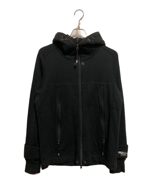 NU/KE（ヌーク）NU/KE (ヌーク) 90's ギミックジップパーカー ブラック サイズ:2の古着・服飾アイテム