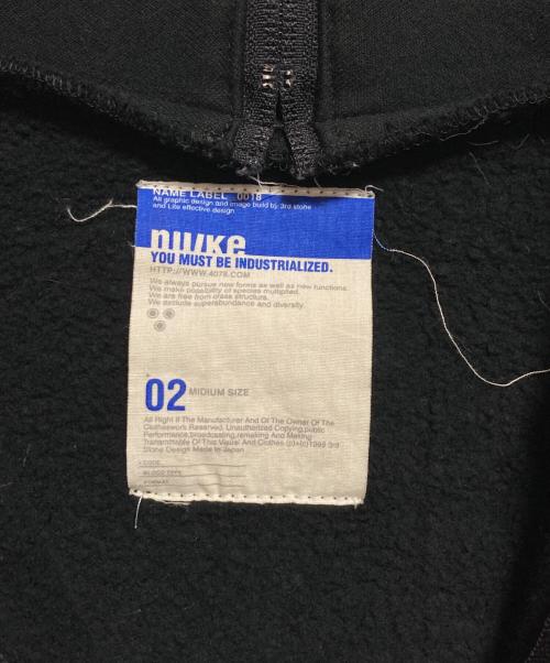 NU/KE（ヌーク）NU/KE (ヌーク) 90's ギミックジップパーカー ブラック サイズ:2の古着・服飾アイテム