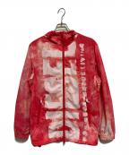 DIESELディーゼル）の古着「ナイロンパーカー」｜レッド×ホワイト
