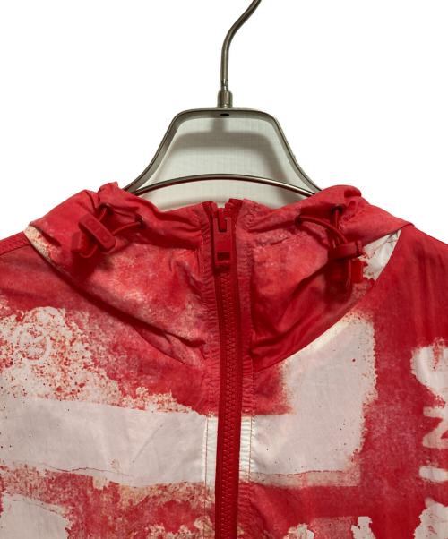 DIESEL（ディーゼル）DIESEL (ディーゼル) ナイロンパーカー レッド×ホワイト サイズ:44の古着・服飾アイテム