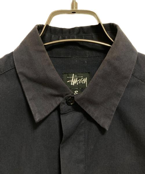 stussy（ステューシー）stussy (ステューシー) 90’ｓオーバーサイズシャツ ネイビー サイズ:Sの古着・服飾アイテム