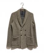 T-JACKET By TONELLOティージャケット バイ トネッロ）の古着「ローゲージニットジャケット」｜ベージュ