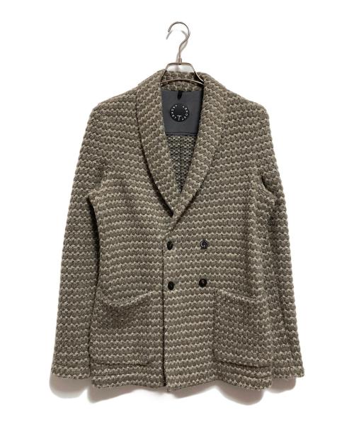 T-JACKET By TONELLO（ティージャケット バイ トネッロ）T-JACKET By TONELLO (ティージャケット バイ トネッロ) ローゲージニットジャケット ベージュ サイズ:Sの古着・服飾アイテム