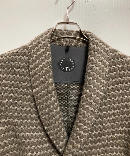 T-JACKET By TONELLO（ティージャケット バイ トネッロ）T-JACKET By TONELLO (ティージャケット バイ トネッロ) ローゲージニットジャケット ベージュ サイズ:Sの古着・服飾アイテム