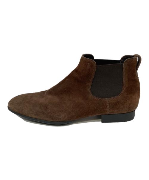 TOD'S（トッズ）TOD'S (トッズ) スウェードサイドゴアブーツ ブラウン サイズ:6 1/2の古着・服飾アイテム