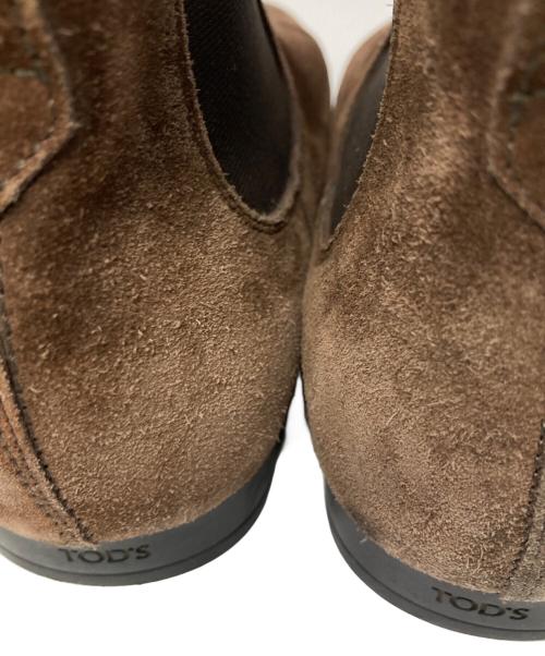 TOD'S（トッズ）TOD'S (トッズ) スウェードサイドゴアブーツ ブラウン サイズ:6 1/2の古着・服飾アイテム