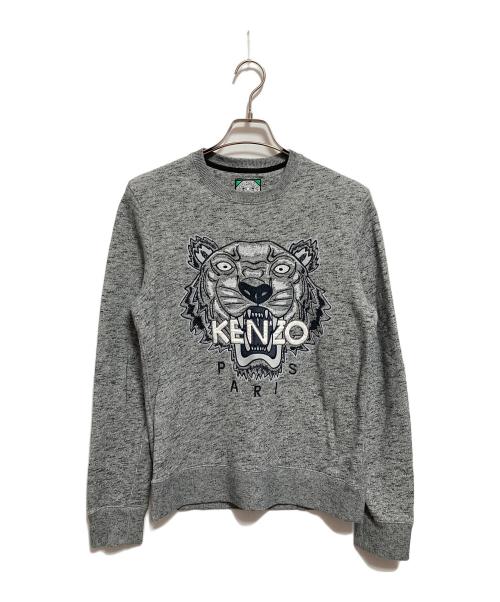 KENZO（ケンゾー）KENZO (ケンゾー) タイガー刺繍スウェット グレー サイズ:Sの古着・服飾アイテム