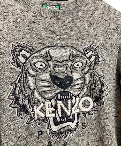 KENZO（ケンゾー）KENZO (ケンゾー) タイガー刺繍スウェット グレー サイズ:Sの古着・服飾アイテム