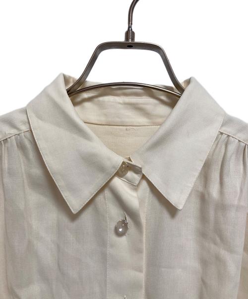Christian Dior（クリスチャン ディオール）Christian Dior (クリスチャン ディオール) ロゴ刺繍シャツ アイボリー サイズ:11の古着・服飾アイテム