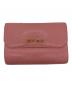 MIU MIU（ミュウミュウ）の古着「3つ折り財布」｜ピンク