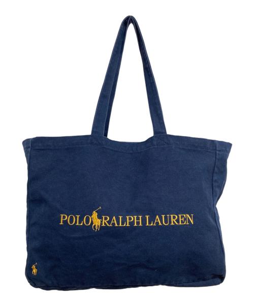 POLO RALPH LAUREN（ポロ・ラルフローレン）POLO RALPH LAUREN (ポロ・ラルフローレン) BEAMS (ビームス) 別注トートバッグ ネイビーの古着・服飾アイテム