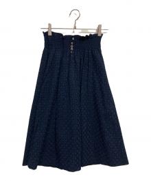 tricot COMME des GARCONS（トリココムデギャルソン）の古着「レーススカート」｜ネイビー