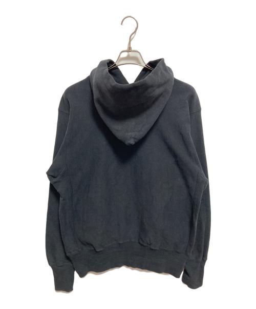 Champion REVERSE WEAVE（チャンピオン リバース ウィーブ）Champion REVERSE WEAVE (チャンピオン リバース ウィーブ) 90ｓ目ありプルオーバーパーカー ブラック サイズ:Lの古着・服飾アイテム