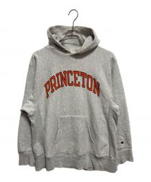 Champion REVERSE WEAVE（チャンピオン リバース ウィーブ）の古着「80ｓカッレジロゴプルオーバーパーカー」｜グレー