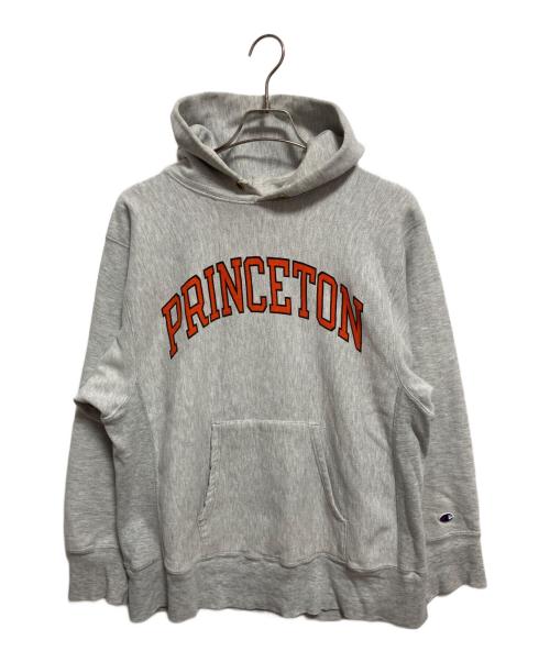 Champion REVERSE WEAVE（チャンピオン リバース ウィーブ）Champion REVERSE WEAVE (チャンピオン リバース ウィーブ) 80ｓカッレジロゴプルオーバーパーカー グレー サイズ:Lの古着・服飾アイテム