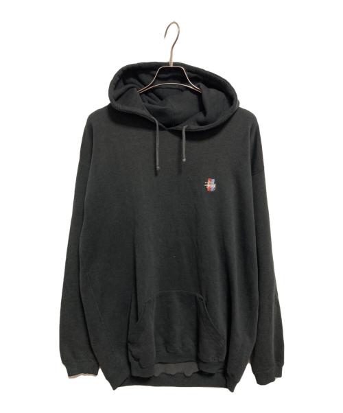 stussy（ステューシー）stussy (ステューシー) 90ｓプルオーバーパーカー ブラック サイズ:Mの古着・服飾アイテム