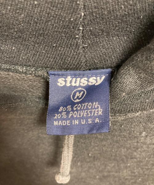 stussy（ステューシー）stussy (ステューシー) 90ｓプルオーバーパーカー ブラック サイズ:Mの古着・服飾アイテム