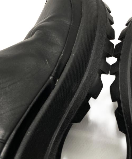 Le Talon GRISE（ル タロン グリーズ）Le Talon GRISE (ル タロン グリーズ) GRISEレザーVIBRAMサイドゴアブーツ ブラック サイズ:不明の古着・服飾アイテム