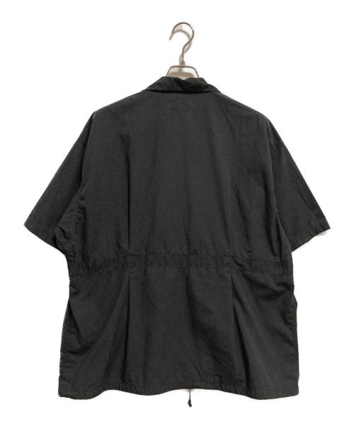 THE NORTHFACE PURPLELABEL（ザ・ノースフェイス パープルレーベル）THE NORTHFACE PURPLELABEL (ザ・ノースフェイス パープルレーベル) Polyester Linen Field H/S Zip Shirt グレー サイズ:Lの古着・服飾アイテム